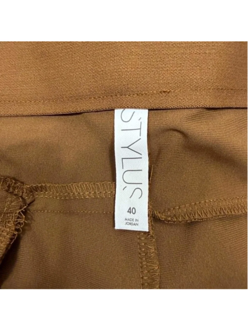 Stylus Performance Chino Shorts Brown Quick Dry Stretch Golf Men's Size 40 NWT